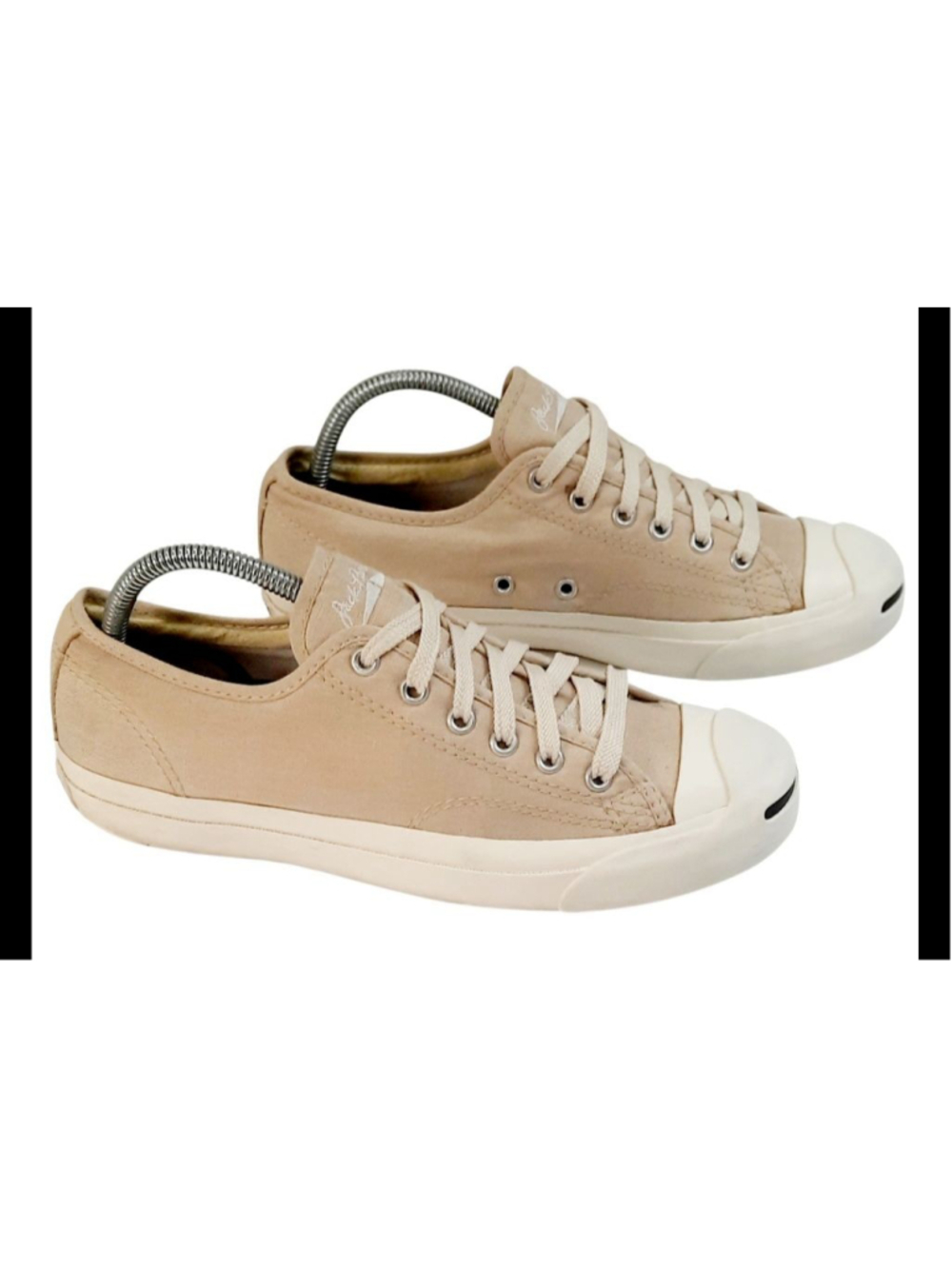 Converse Jack Purcell Beige Canvas Low Tops Sneakers Men's Sz 7.5/ Womens sz 9